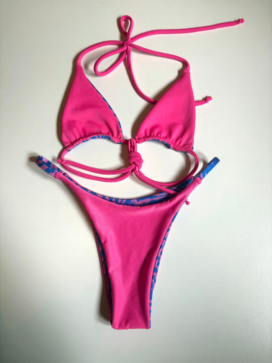 Available RTS Small Bottom XS Top Neon Tie Dye Set