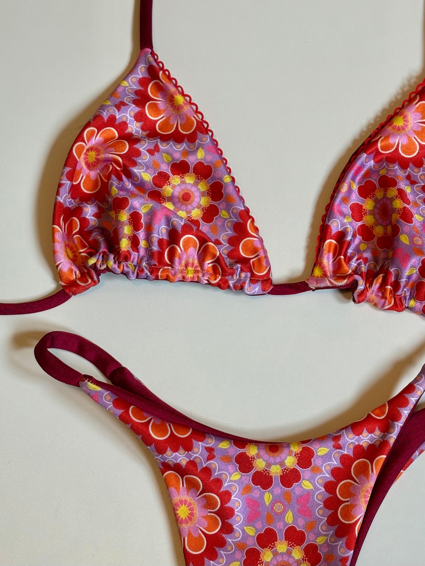 Available RTS Small bottom Med Top Floral Set