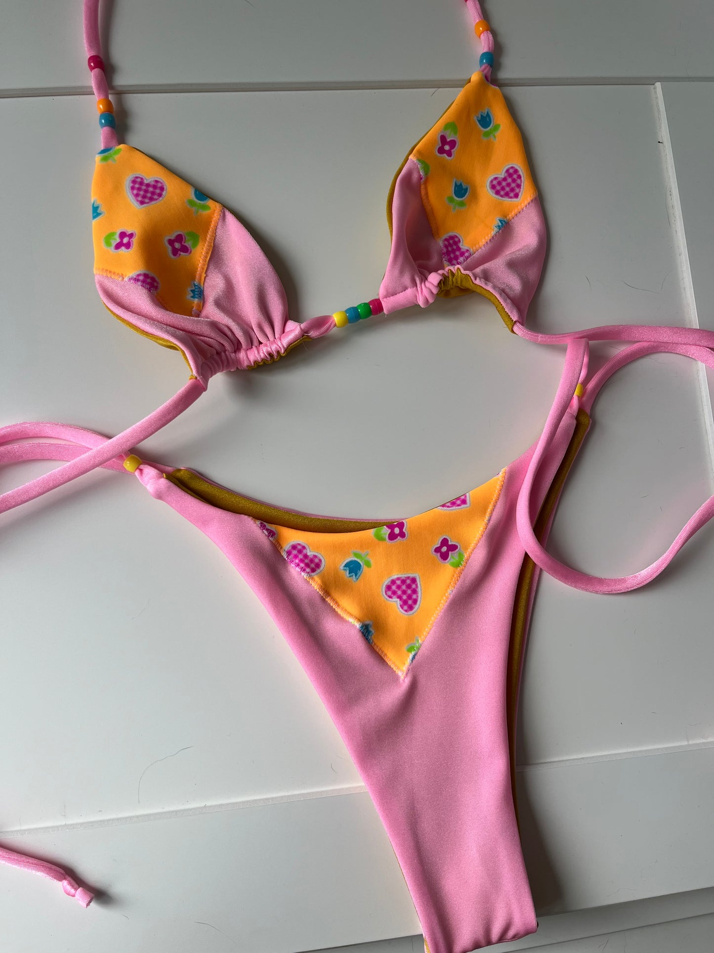 RTS Small Pink and Peach Patchwork Set