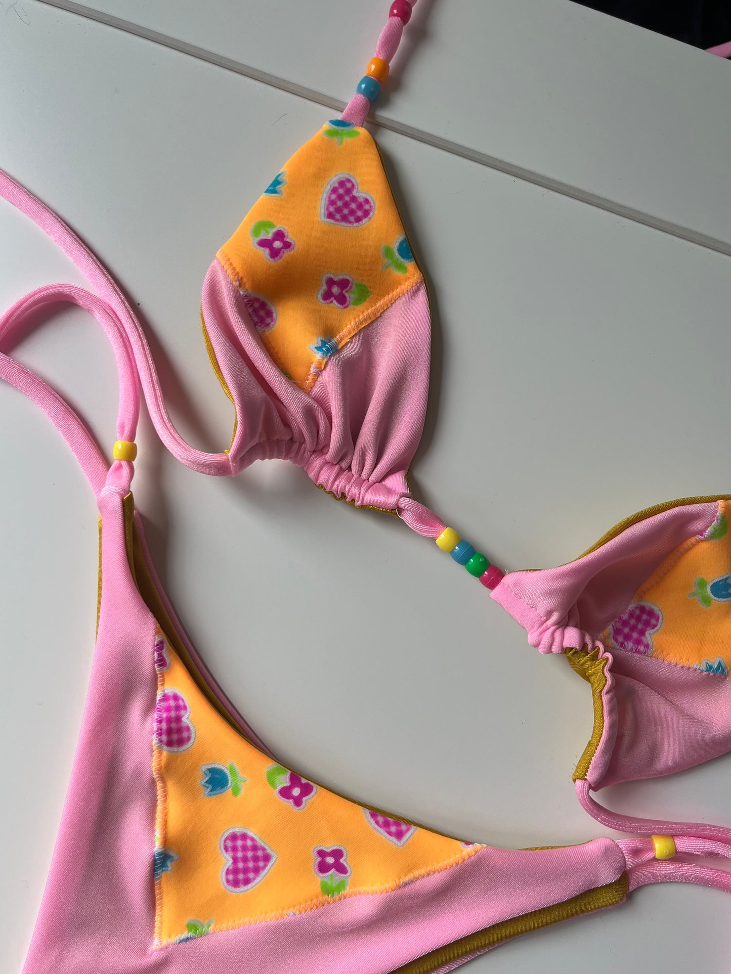 RTS Small Pink and Peach Patchwork Set