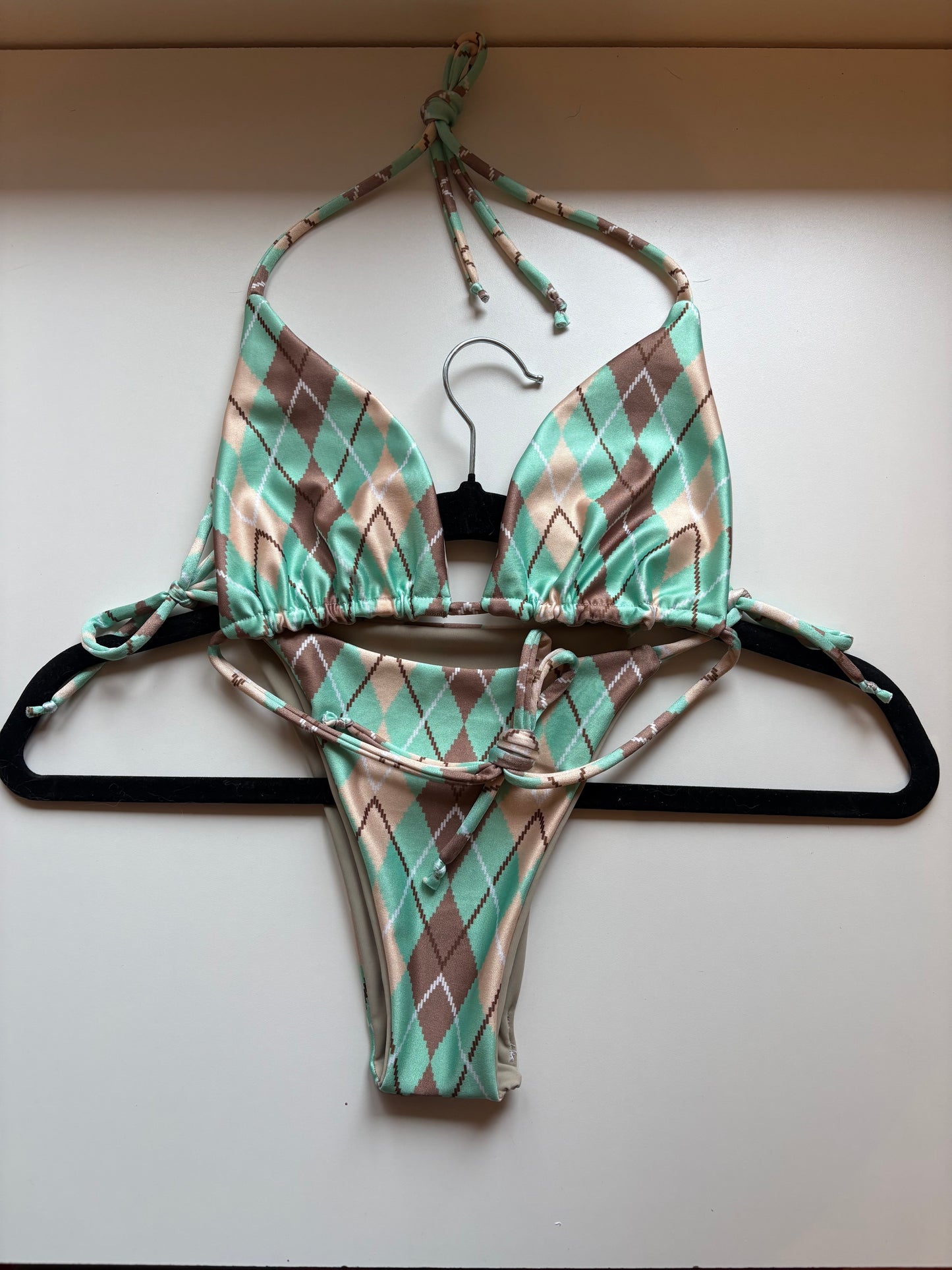 Available RTS Mute Plaid Medium Top & Small bottom