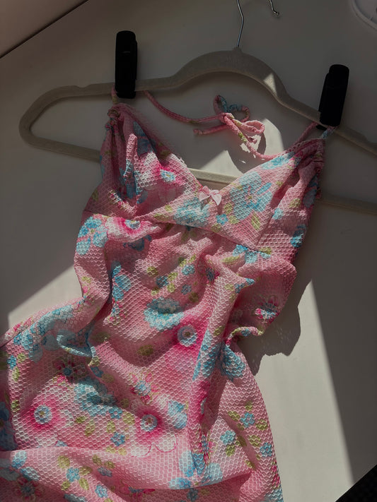 Available XS Floral Mesh Slip