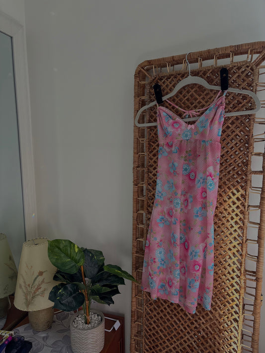 Available XS Floral Mesh Slip