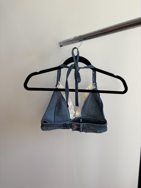 RTS Small Reworked Denim Top