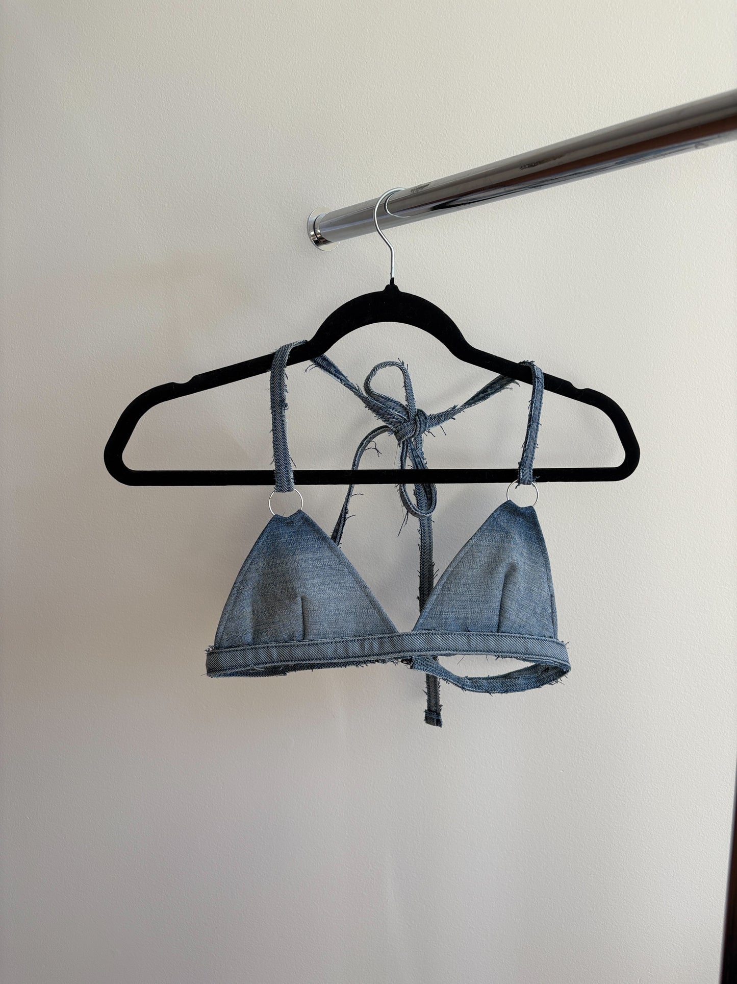 RTS X-Small Reworked Denim Top