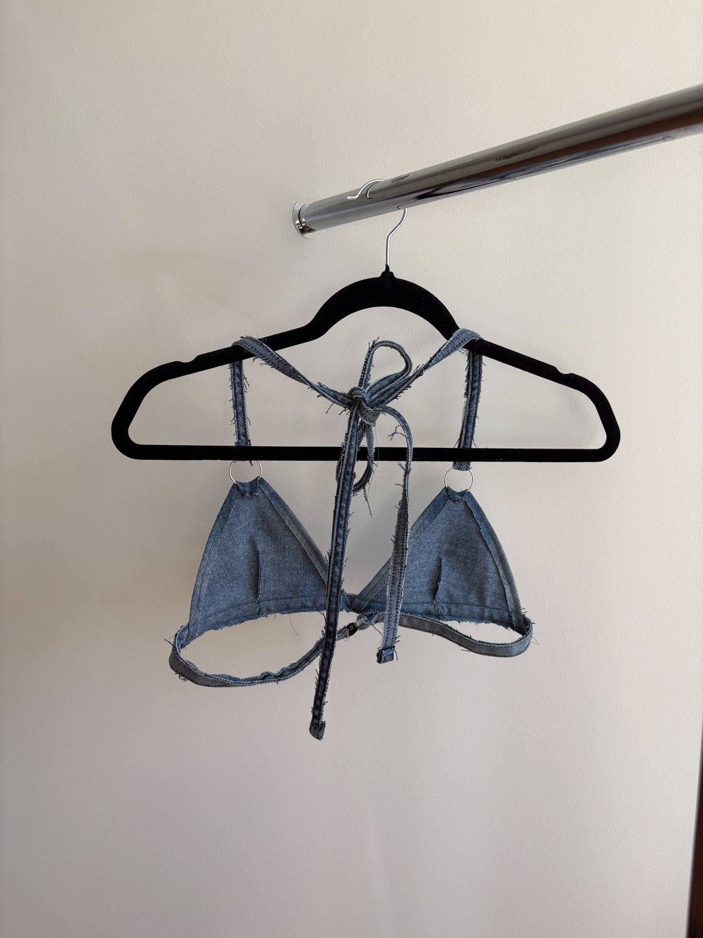 RTS X-Small Reworked Denim Top